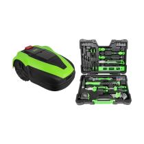 JBM SERIE549 - 52598 ROBOT CORTACESPED+54258 MALETIN HERRAMIENTAS 77 PIEZAS