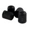 JBM 11902 - SET 4 TAPONES PLASTICO NEGROS PARA VALVULA NEUMATICO