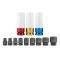 JBM 52343 - SET 12 VASOS IMPACTO 1/2"ESPECIAL EXTRACCION RUEDAS