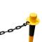 JBM 53940 - POSTE PLASTICO PARA CADENA-AMARILLO/NEGRO
